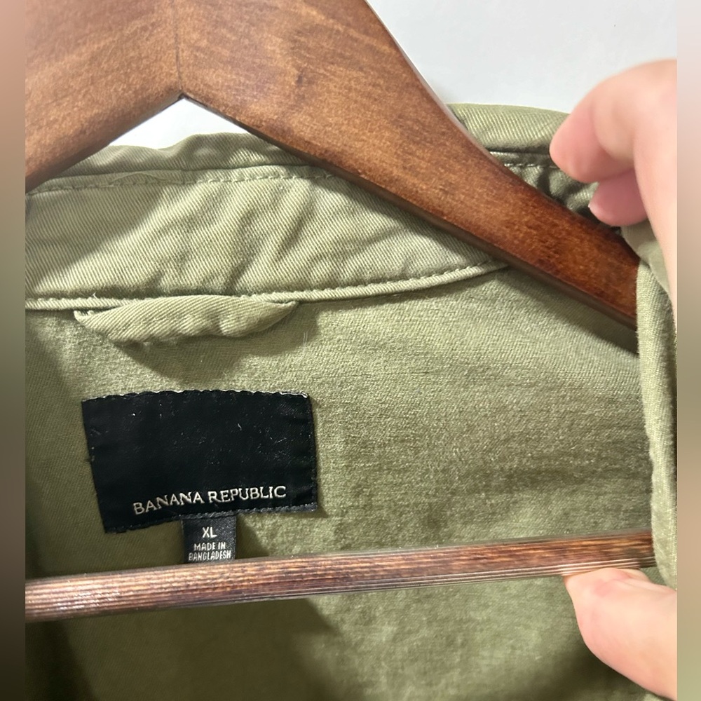 Banana Republic Army Green Jacket. XL. NWOT. - Picture 8 of 9